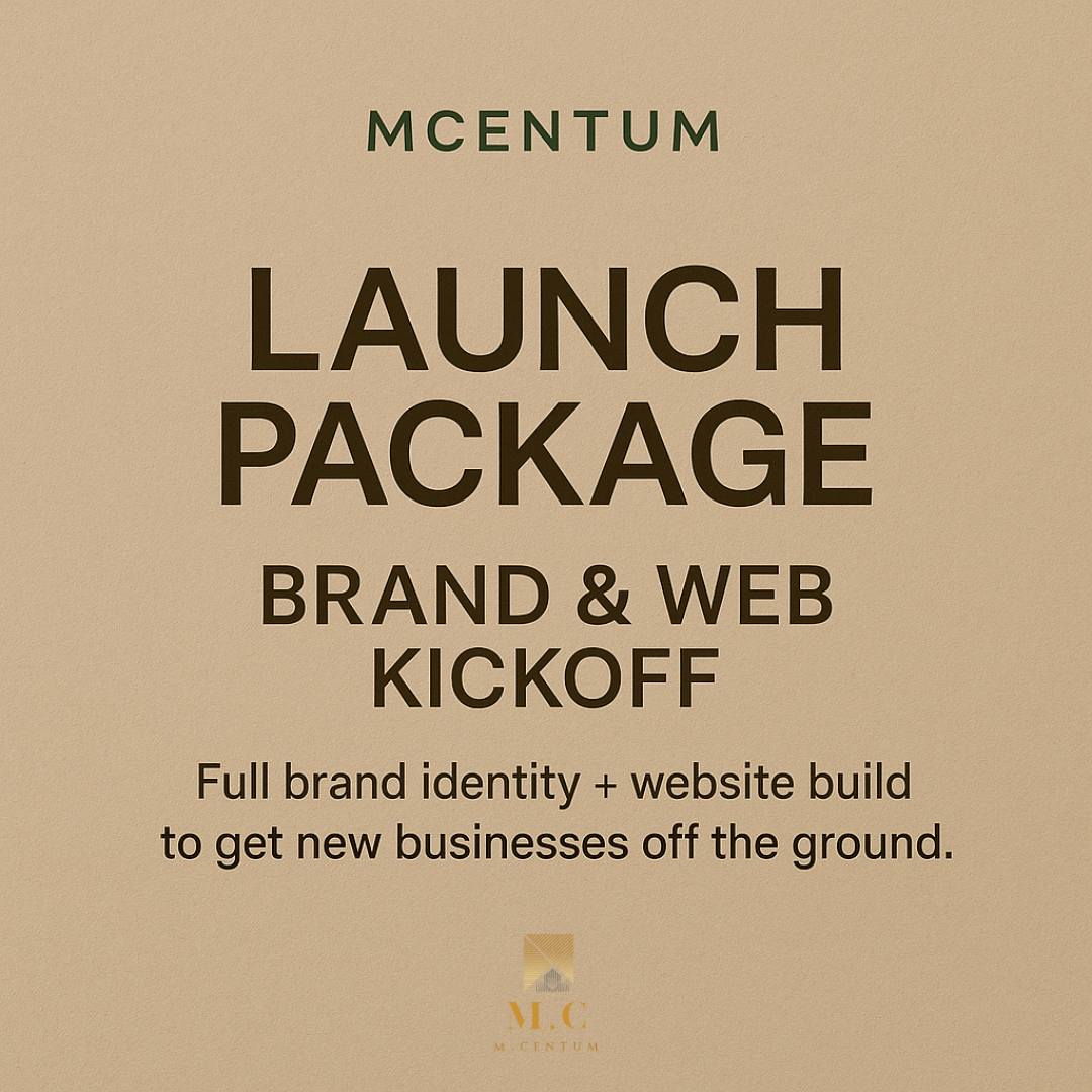 Launch Package — Brand & Web Kickoff