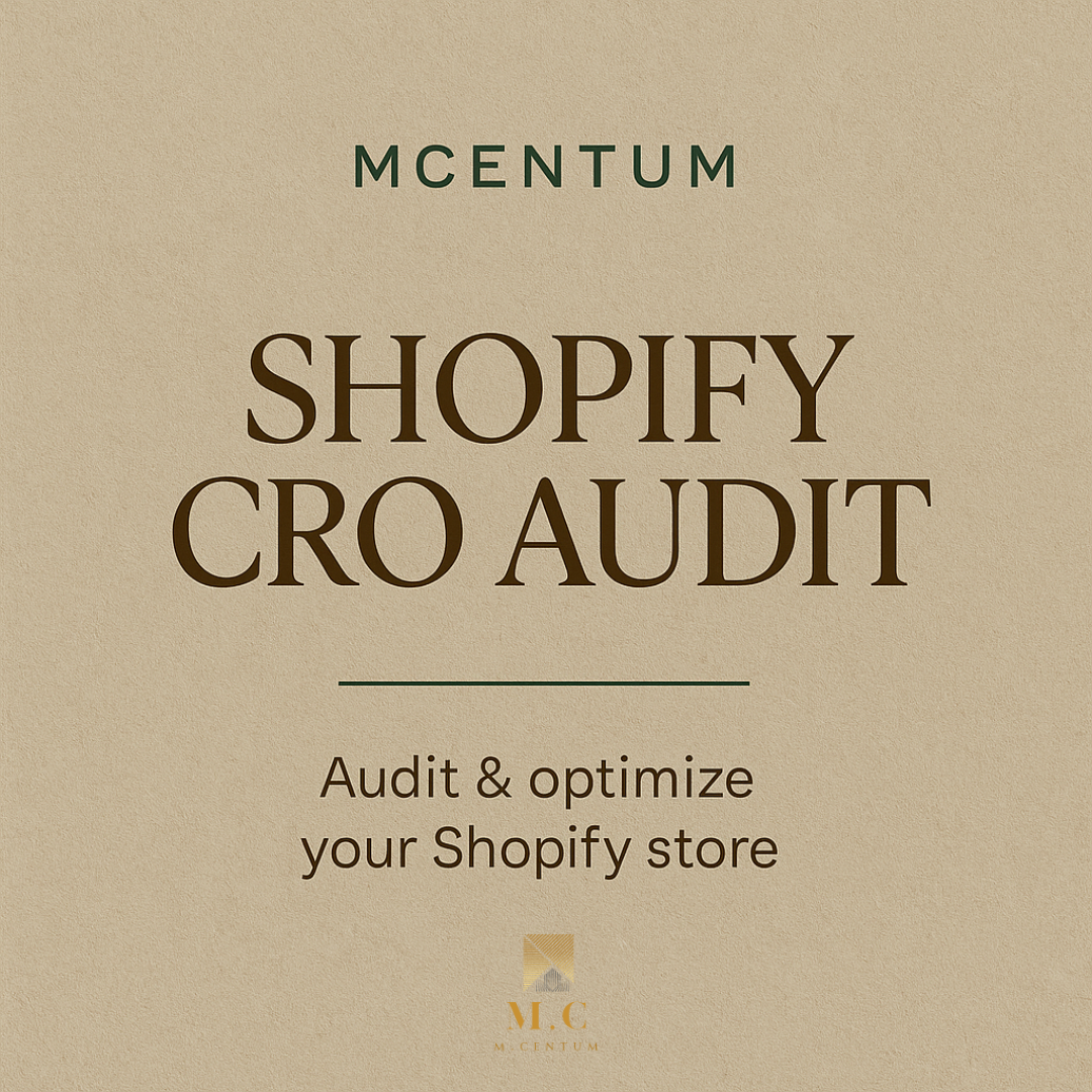 E-commerce Scale — Shopify Audits & Conversion Optimisation
