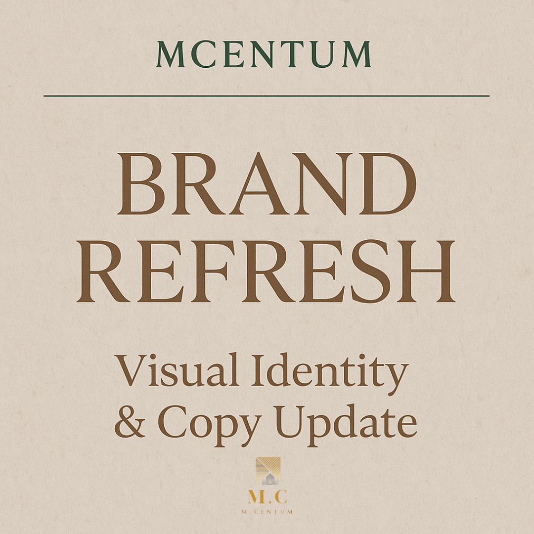 Brand Refresh — Visual Identity & Copy Update