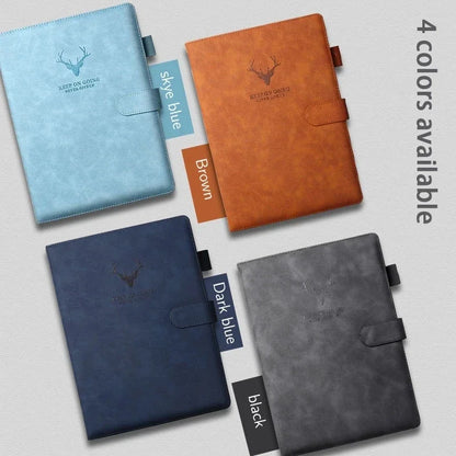 Soft Leather A5 Notepad - Motivational quoted notepad/book