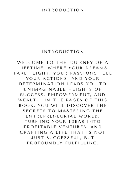 Unleashing Your Entrepreneurial Spirit: A Guide to Success, Empowerment, and Wealth (Digital)